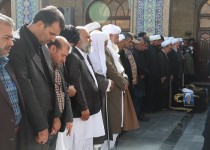 نماز میت بر پیکر مرحوم امام جمعه شهرستان خاش خوانده شد
