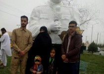 گزارش تصویری/ نصب المان شهید مدافع رسانه ملی در میدان پاسداران