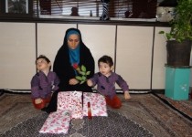 حسرت دوقلوهای شهید مدافع حرم اردبیلی در روز پدر