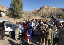 توزیع اقلام بهداشتی و ارزاق خوراکی در مناطق مرزی سرپل ذهاب+ تصاویر