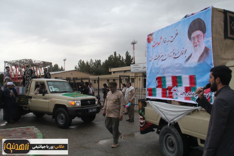 مراسم استقبال از 3شهید گمنام در فرودگاه زاهدان