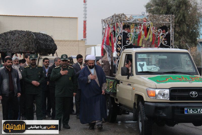 مراسم استقبال از 3شهید گمنام در فرودگاه زاهدان