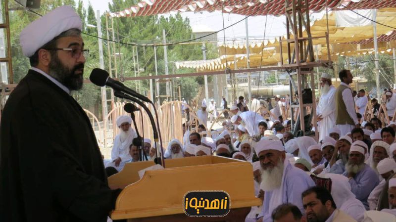 حضور دادستان عمومی و انقلاب اسلامی مرکز استان سیستان و بلوچستان در نماز جمعه اهل سنت زاهدان