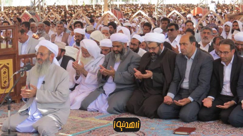 حضور دادستان عمومی و انقلاب اسلامی مرکز استان سیستان و بلوچستان در نماز جمعه اهل سنت زاهدان