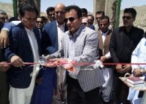 زمین چمن مصنوعی مینی فوتبال روستای شهدادآباد شهرستان زاهدان افتتاح شد
