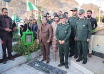 گزارش تصویری/مزار شهدای گمنام زاهدان غبارروبی شد