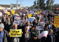 راهپیمایی حمایت از اقتدار و صلابت نظام در برابر آمریکا در زاهدان