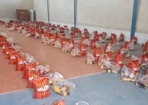 توریع 300 بسته کمک مومنانه بین اقشار آسیب پذیر در شهرستان میرجاوه