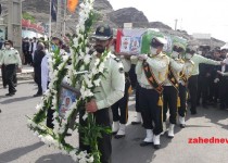 برگزاری مراسم تشییع پیکر جانباز شهید "مجید بارانی" در  زاهدان