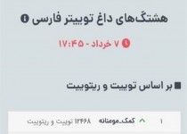 کلیدواژه #کمک_مومنانه؛ هم اکنون ترند اول توییتر فارسی