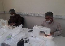 تولید روزانه ۳۵۰۰ ماسک توسط  بسیجیان زاهدانی