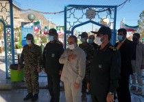 برگزاری مراسم غبارروبی و عطر افشانی مزار شهدا در زاهدان