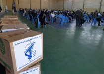 برپایی میز خدمت و اهدای ۲۰۰ بسته معیشتی و بهداشتی بین پاکبانان زاهدانی