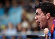 خوشحالی جالب محمد بنا پس از صعود علی اكبر يوسفی به ديدار فينال + فیلم