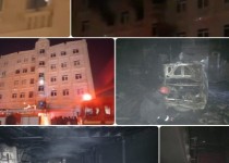 نجات چهار نفر از ساکنان آپارتمانی از میان شعله های آتش و دود توسط آتش نشانان