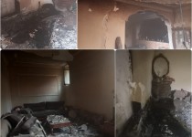 حریق منزل مسکونی با تلاش آتش نشانان اطفا شد