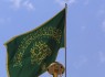 انتقال پرچم بارگاه ملکوتی حضرت معصومه(س) در زاهدان به مناسبت دهه کرامت