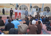 بهره مندی بیش از ۱۴۰۰ نفر از زائرین پاکستانی از خدمات جمعیت هلال احمر