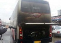 وقوع حریق در پارکینگ اتوبوس‌های زاهدان