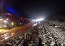 تردد روان و بااحتیاط علی‌رغم بارش سنگین برف در محور زاهدان - خاش