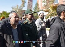 پیام فرمانده ناحیه ویژه مقاومت بسیج سپاه زاهدان در حاشیه راهپیمایی ۲۲ بهمن ۱۴۰۱