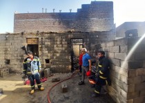 حریق گسترده محل دپوی سوخت قاچاق در زاهدان