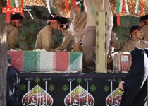 استقبال پرشکوه مردم زاهدان از پیکر شهدای گمنام