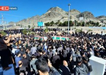 تشییع پیکر ۲ شهید حمله تروریستی در زاهدان