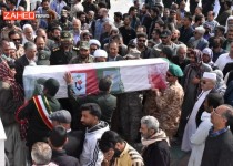 مراسم تشییع پیکر پاک و مطهر دو شهید اهل‌سنت