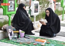لحظه تحویل سال در جوار شهدای گران‌قدر/فیلم