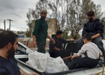 گروه‌های جهادی در میدان خدمت به مردم در بارندگی‌های زاهدان