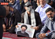 مردم سوگوار زاهدان در فراق رئیس‌جمهور شهید عزاداری کردند