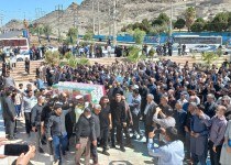تشییع پیکر شهید حسینعلی پیری در زاهدان