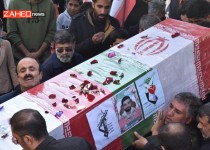 پیکر پاک و مطهر شهید برزگر در گلزار شهدا آرام گرفت