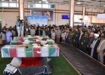 استقبال از شهدای گمنام در فرودگاه زاهدان/فیلم