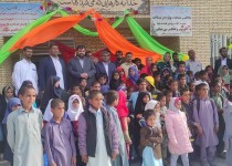 افتتاح مدرسه ۶ کلاسه در گنبد سه‌پایه دلگان