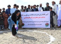 کلنگ‌زنی مدرسه ۳ کلاسه روستای میرآباد با مشارکت خیر بین‌المللی