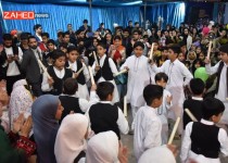 آئین چوب بازی در شب شام ولادت حضرت مهدی (عج) در زاهدان