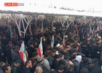 تشییع شهید محمدرضا سندی در گلزار شهدای زاهدان