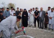 کلنگ‌زنی مدرسه ۶ کلاسه در بخش تلنگ قصرقند