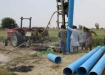 حفر چاه‌های عمیق برای تأمین آب خاش