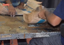 بازدید خبرنگاران از خط تولید کیسه سیمان