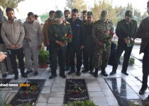 برگزاری آیین عطر‌افشانی و غبارروبی گلزار مطهر شهدا در هفته بسیج
