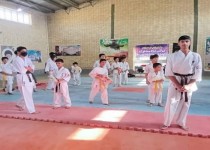 برگزاری مسابقات کاراته در بخش خمک