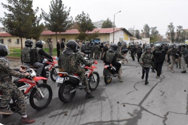 رزمایش گردان‌های امام علی (ع) سپاه شهرستان زاهدان