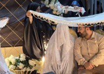 پیوند عاشقانه زیر سایه پرچم رضوی