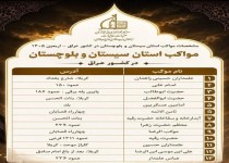 اعلام جزئیات ۱۳ موکب سیستان‌وبلوچستان در کشور عراق